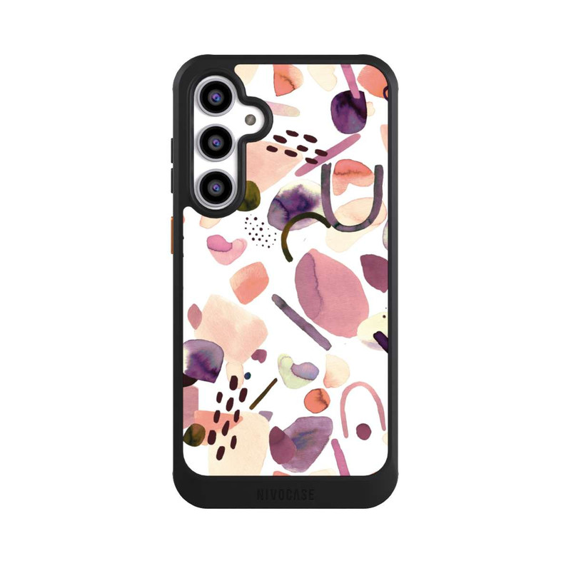 Galaxy S23 FE NIVOcore Aquarelle Formes abstraites Mauve