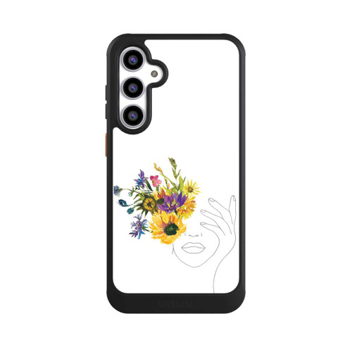 Samsung Galaxy S23 FE NIVOcore Line Art Frau Sonnenblumen