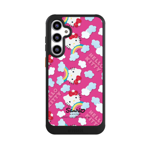 Samsung Galaxy S23 FE NIVOcore Hello Kitty Regenbogenmuster