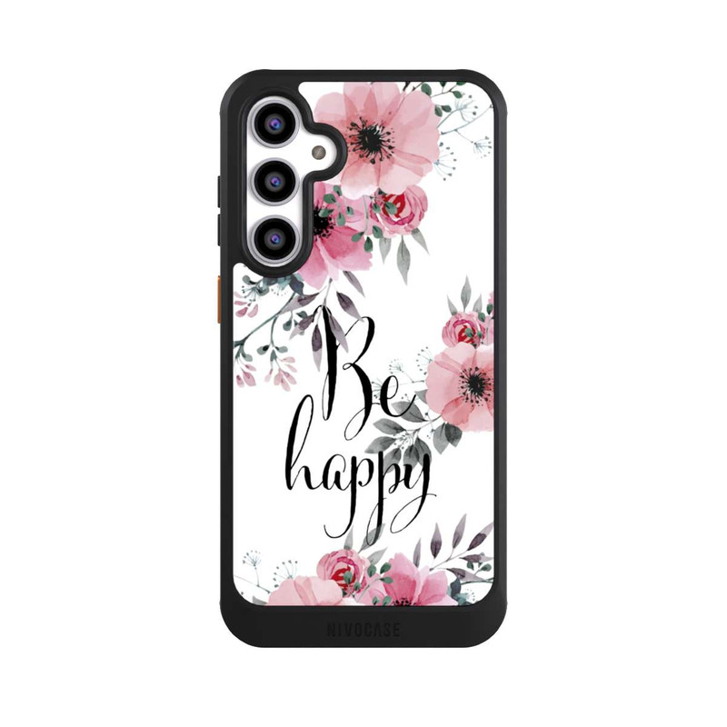 Galaxy S23 FE NIVOcore Be Happy Blumen
