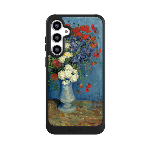 Samsung Galaxy S23 FE NIVOcore Vase avec Bleuets et Coquelicots - Vicent Van Gogh