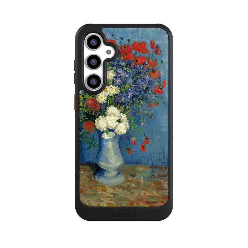 Galaxy S23 FE NIVOcore Vase avec Bleuets et Coquelicots - Vicent Van Gogh