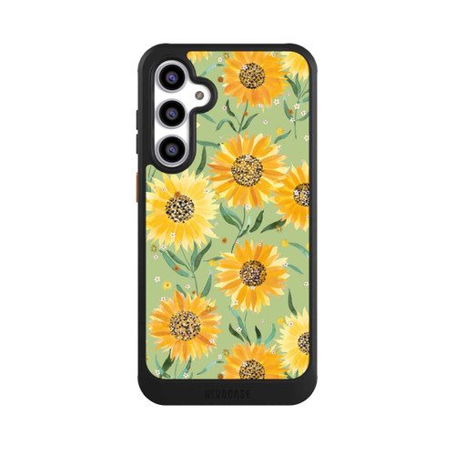 Samsung Galaxy S23 FE NIVOcore Sonnenblumen grün