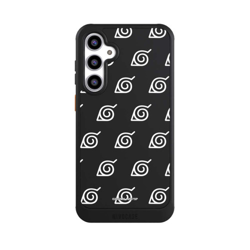 Samsung Galaxy S23 FE NIVOcore Konoha Pattern Blanc sur Fond Transparent