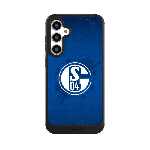 Samsung Galaxy S23 FE NIVOcore Schalke 04 Farbe Fleck Blau