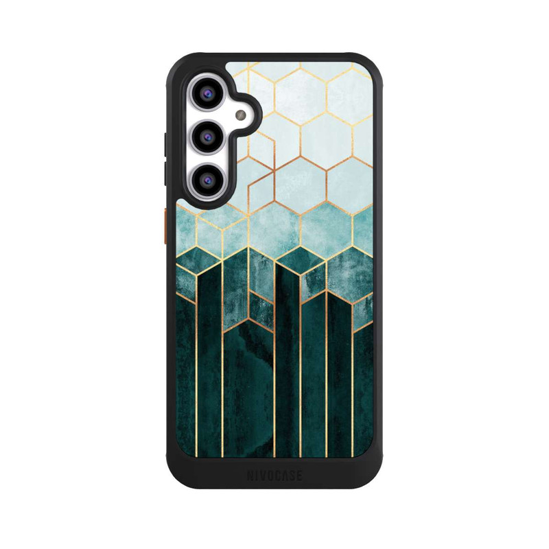 Galaxy S23 FE NIVOcore Teal Hexagons