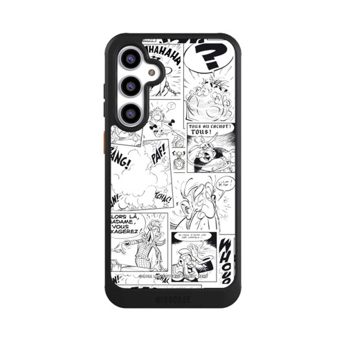 Samsung Galaxy S23 FE NIVOcore Asterix Comic Schwarz und Weiß