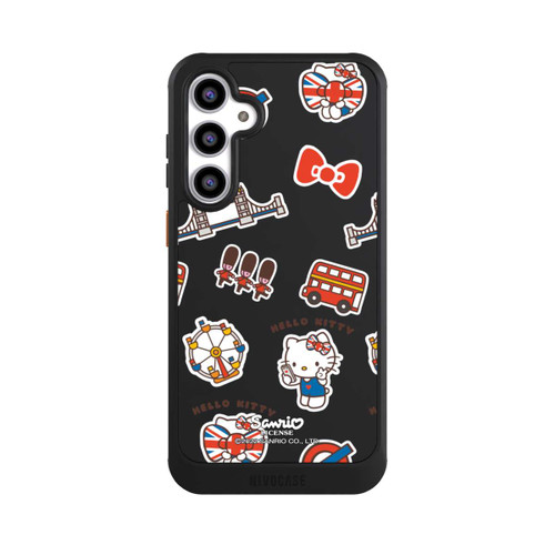 Samsung Galaxy S23 FE NIVOcore Hello Kitty Londoner Abzeichen Transparent