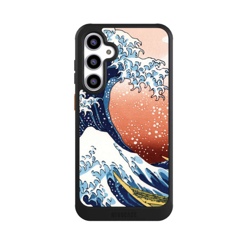 Samsung Galaxy S23 FE NIVOcore La Grande Vague de Kanagawa Rouge