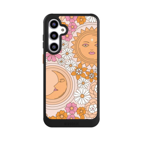 Samsung Galaxy S23 FE NIVOcore Mond-Sonne-Blumen