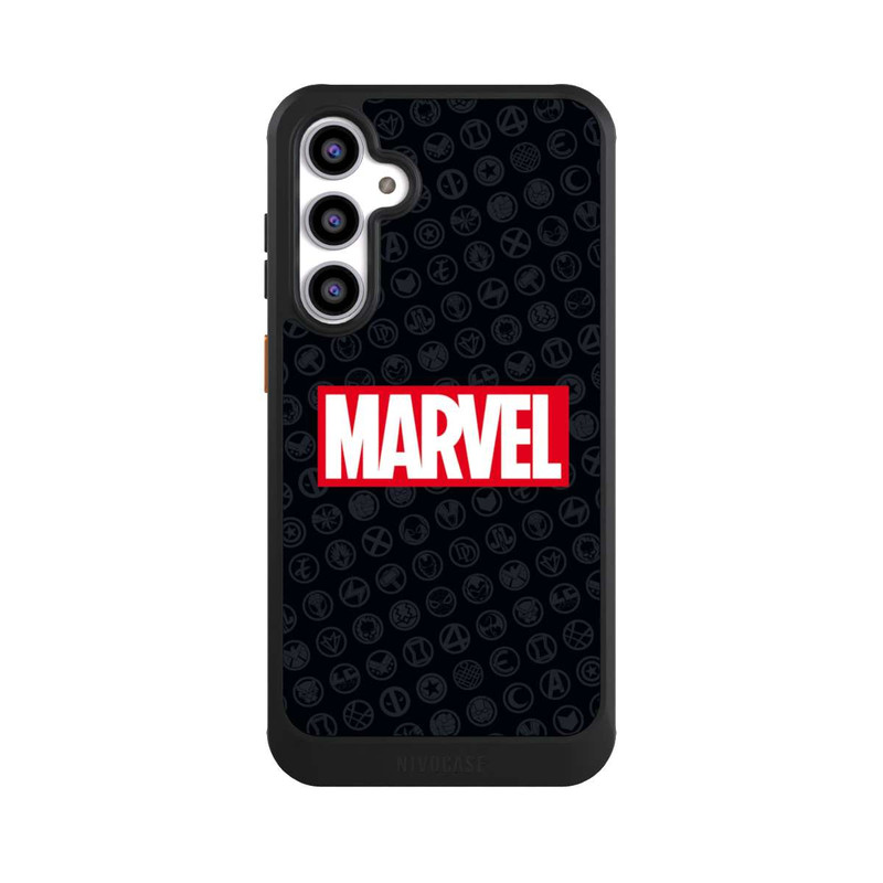 Galaxy S23 FE NIVOcore Marvel Logo Black Red 