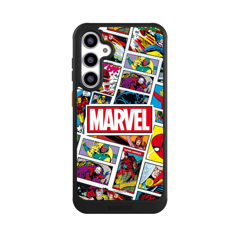 Galaxy S23 FE NIVOcore Marvel Comic Pattern