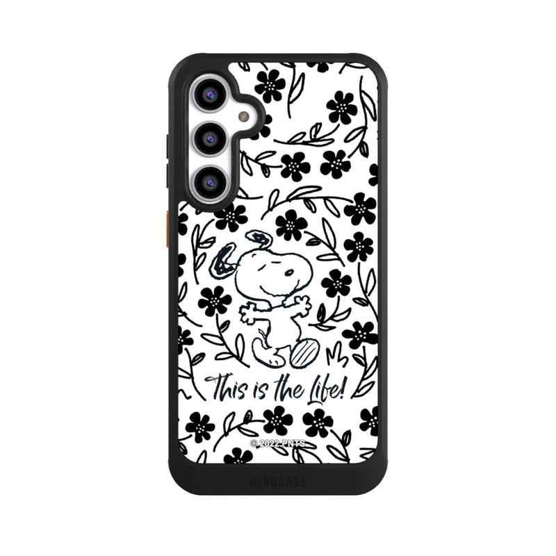 Galaxy S23 FE NIVOcore Snoopy schwarz und weiß This Is The Life