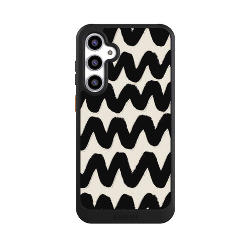 Samsung Galaxy S23 FE NIVOcore Vagues Noires Pattern