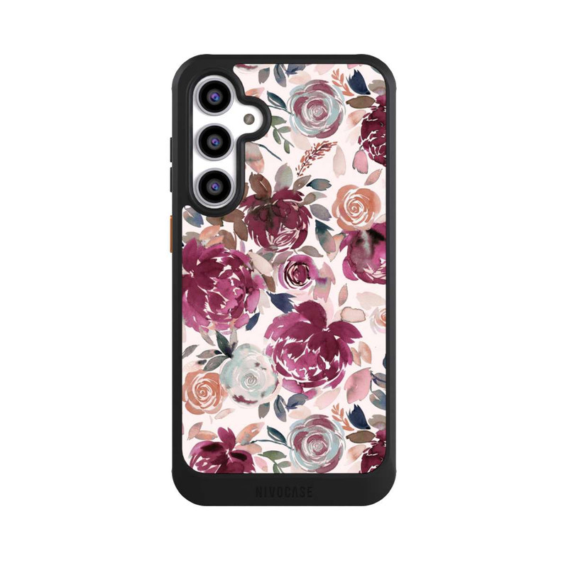 Galaxy S23 FE NIVOcore Herbstpfingstrosen und Rosen in Rosa
