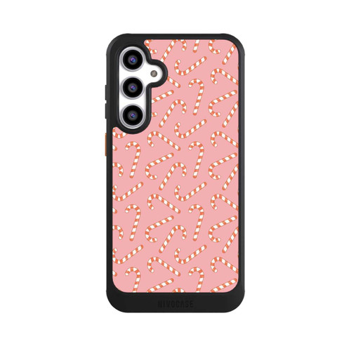 Samsung Galaxy S23 FE NIVOcore Candy Canes On Pink