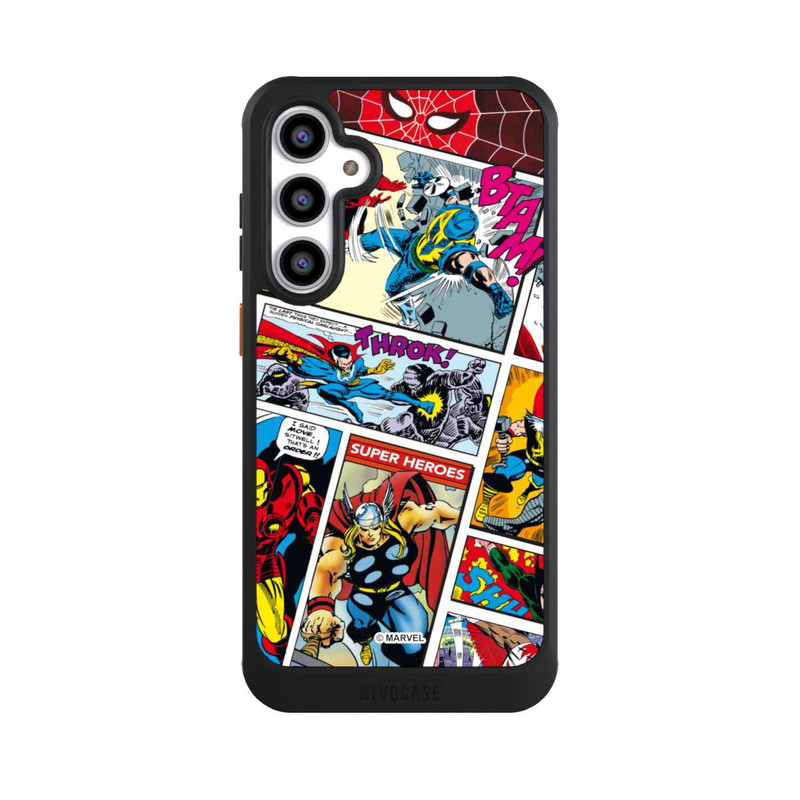 Galaxy S23 FE NIVOcore Marvel Retro Comic Blue