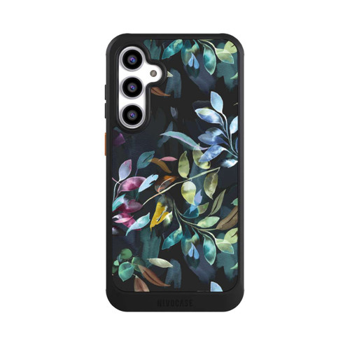 Samsung Galaxy S23 FE NIVOcore Watercolor Mystic Leaves Black