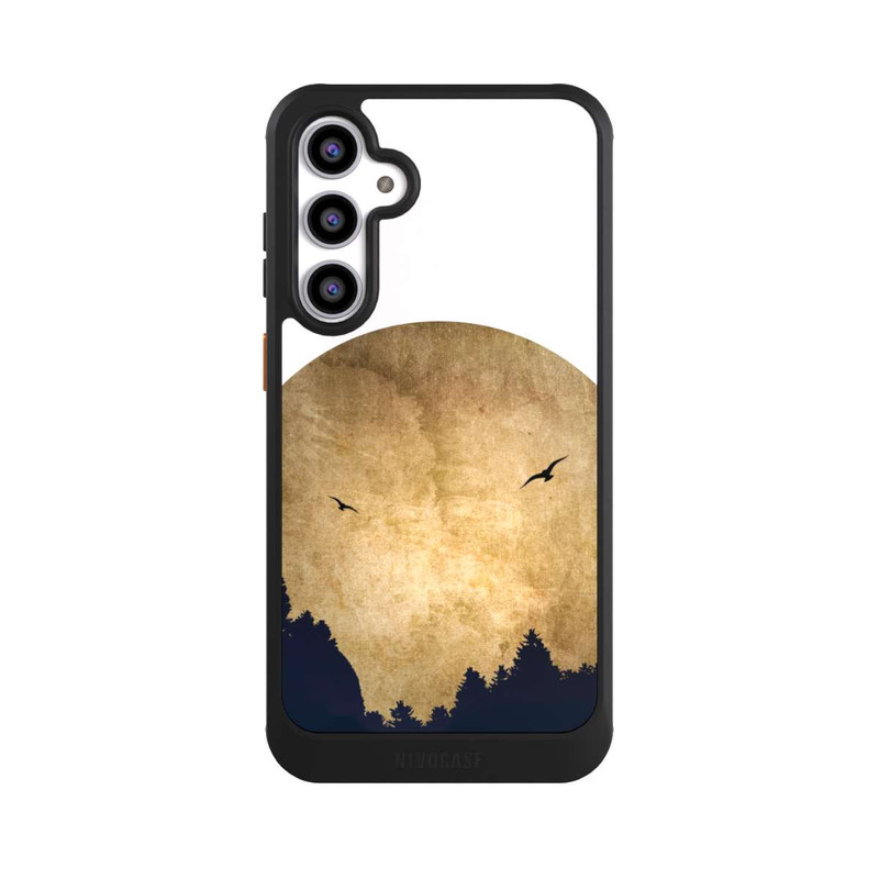 Galaxy S23 FE NIVOcore Zwei Vögel vor Mond