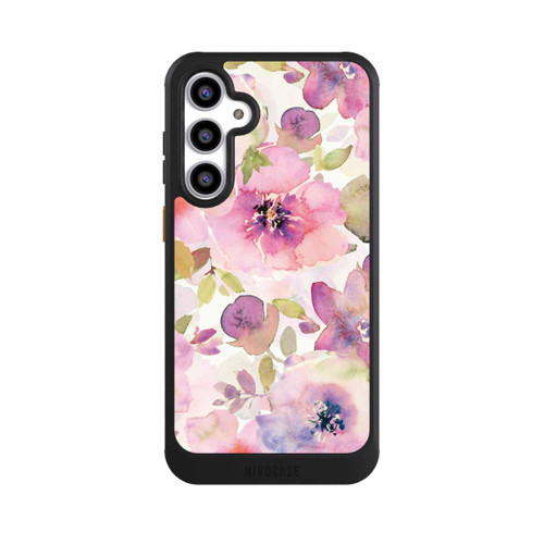 Samsung Galaxy S23 FE NIVOcore Tapete mit rosa Blumen