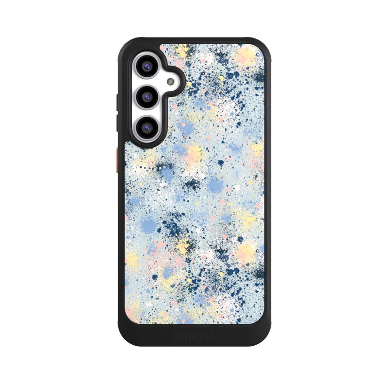 Galaxy S23 FE NIVOcore Tintentropfen Staub Textur Blau