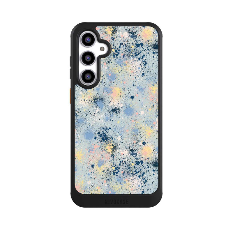 Galaxy S23 FE NIVOcore Tintentropfen Staub Textur Blau