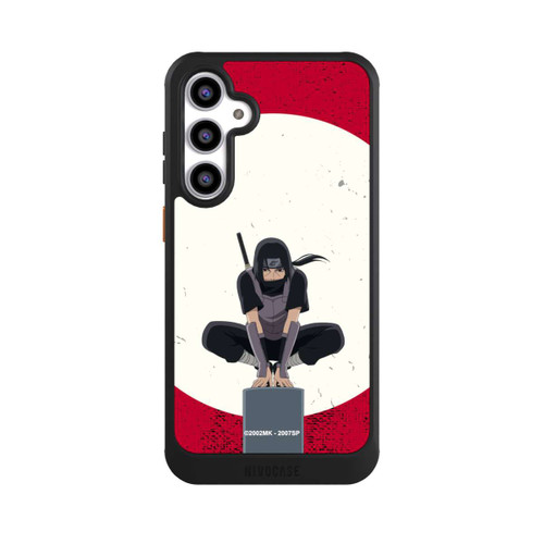 Samsung Galaxy S23 FE NIVOcore Symbole Itachi Uchiha fond rouge