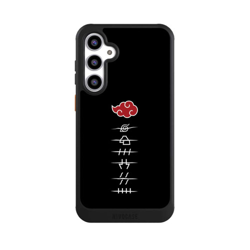 Samsung Galaxy S23 FE NIVOcore Akatsuki Mitgliedssymbole Schwarz