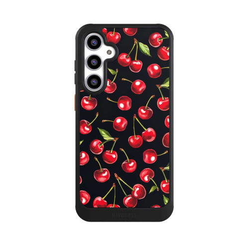 Samsung Galaxy S23 FE NIVOcore Cherry Pattern Black with AI