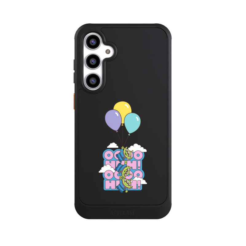 Galaxy S23 FE NIVOcore Toy Story Aliens Balloons OOOOHHH Transparent