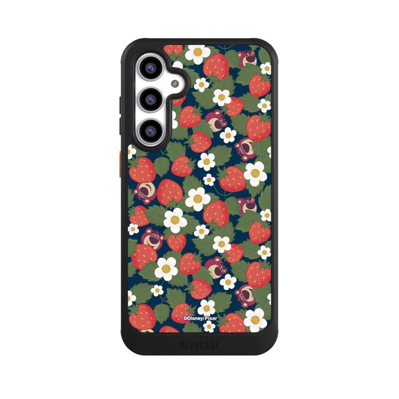 Galaxy S23 FE NIVOcore Lotso Toy Story Strawberry Flower Pattern