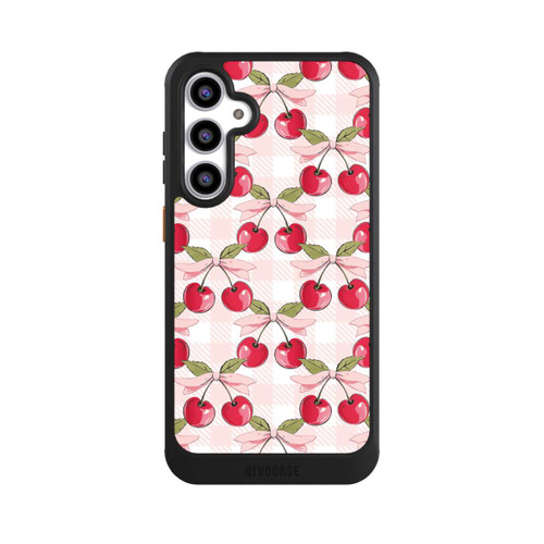 Samsung Galaxy S23 FE NIVOcore Pink Cherry Pattern with AI