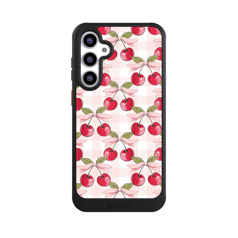 Galaxy S23 FE NIVOcore Pink Cherry Pattern with AI