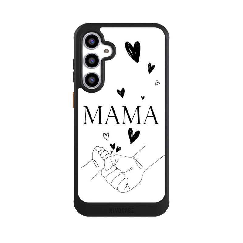 Galaxy S23 FE NIVOcore Mothers Day Line Art Hands Black and White