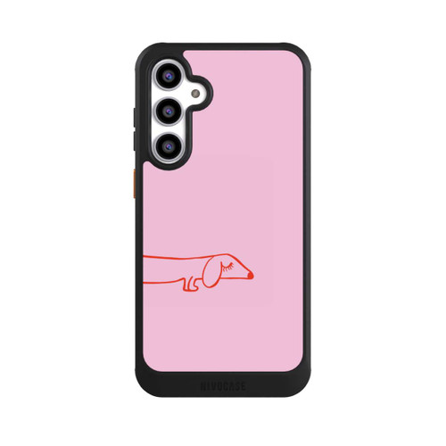Samsung Galaxy S23 FE NIVOcore Dachshund Illustration Pink