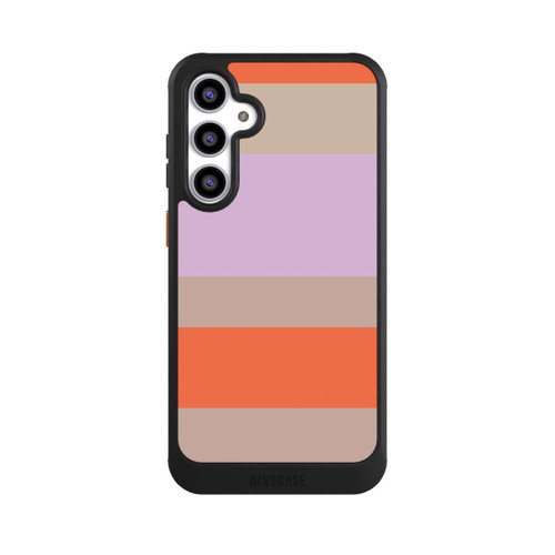 Samsung Galaxy S23 FE NIVOcore Moca Lila Orange Stripes