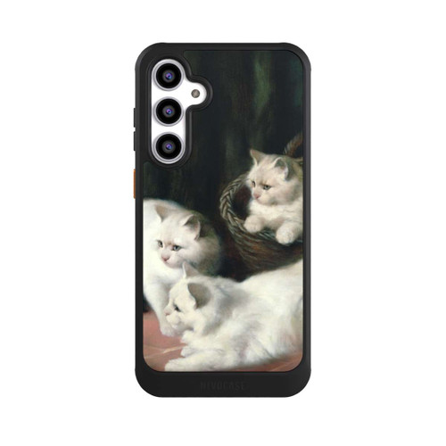 Samsung Galaxy S23 FE NIVOcore Three White Angora Kittens