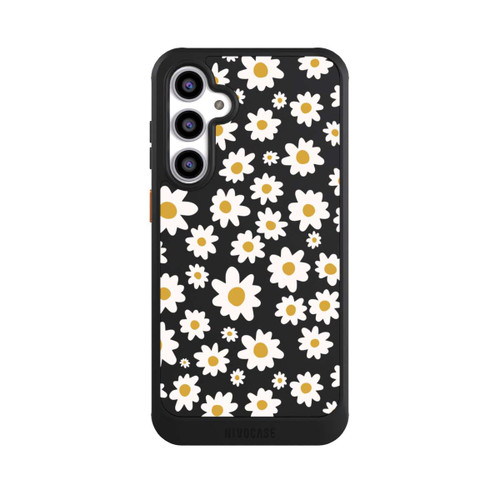 Samsung Galaxy S23 FE NIVOcore Daisy Flower Seamless Pattern Transparent