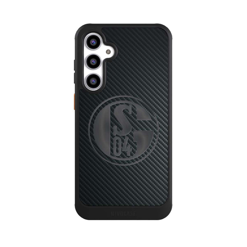 Galaxy S23 FE NIVOcore Schalke 04 Carbon Look