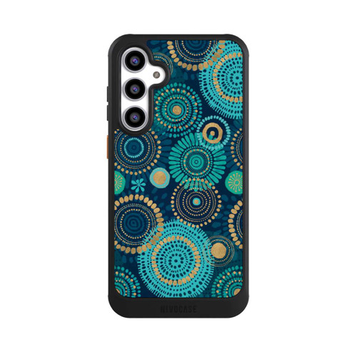 Samsung Galaxy S23 FE NIVOcore Blockprint India Teal Gold