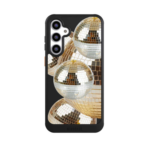 Samsung Galaxy S23 FE NIVOcore Discokugel Gold Transparent mit KI