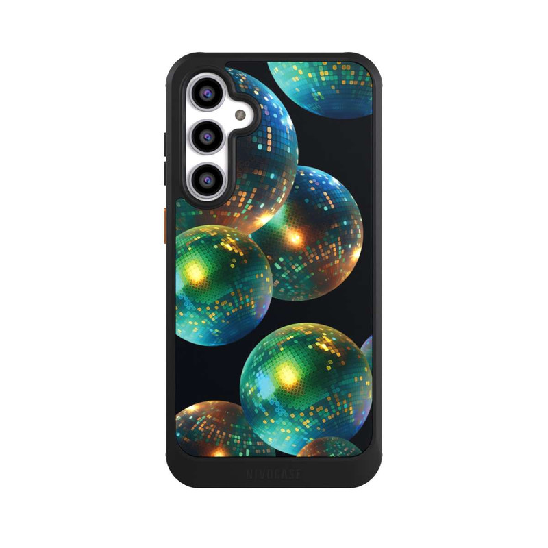 Galaxy S23 FE NIVOcore Discokugel Dekoration Schwarz mit KI