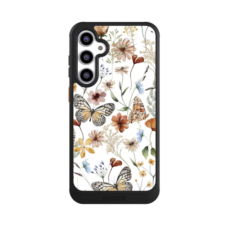 Galaxy S23 FE NIVOcore Wildflowers and Butterflies Pattern