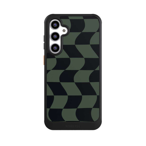 Samsung Galaxy S23 FE NIVOcore Checked Pattern Green Black