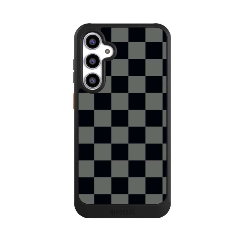 Galaxy S23 FE NIVOcore Checked Pattern Black Grey