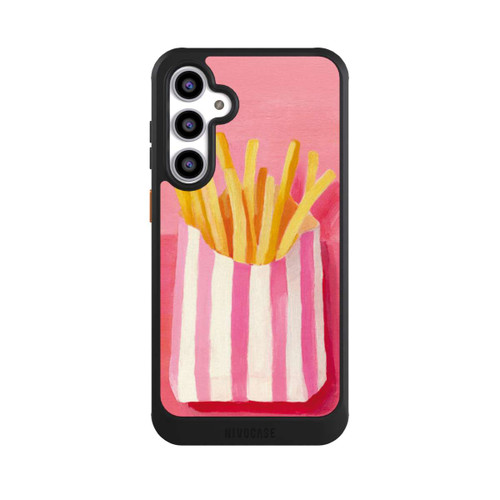 Samsung Galaxy S23 FE NIVOcore Retro Pommes Pink Watercolor