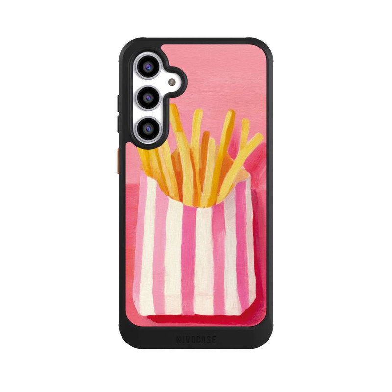 Galaxy S23 FE NIVOcore Retro Fries Pink Watercolor