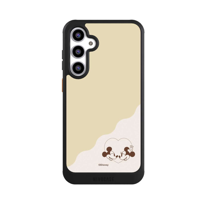 Galaxy S23 FE NIVOcore Mickey and Minnie Love Heart Beige