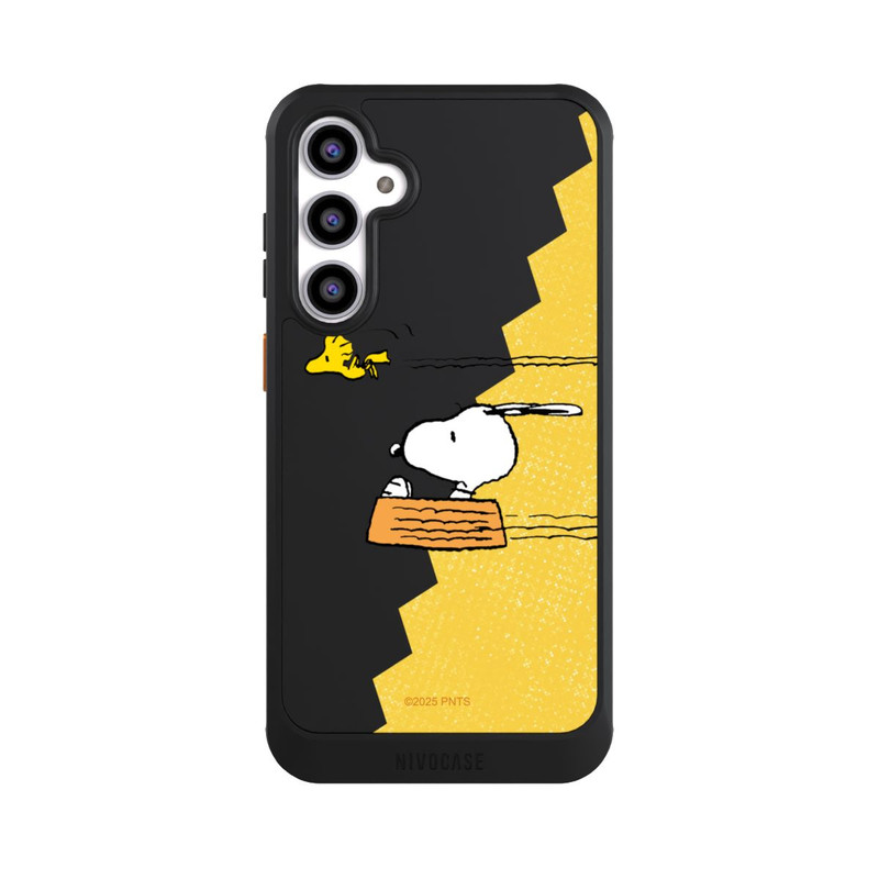 Galaxy S23 FE NIVOcore Peanuts-Snoopy und Woodstock Transparent