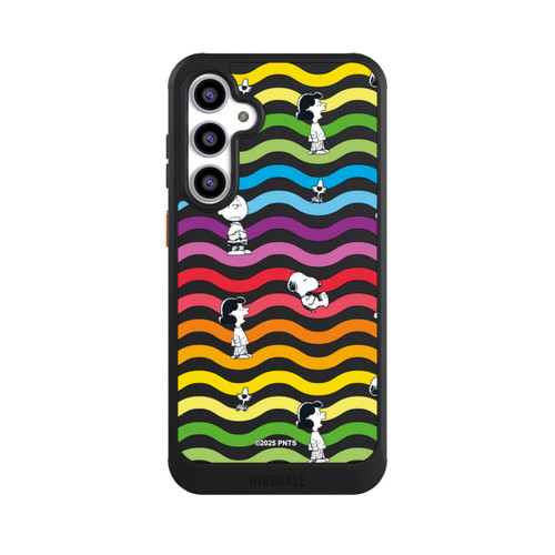 Samsung Galaxy S23 FE NIVOcore Snoopy Pattern Rainbow Transparent
